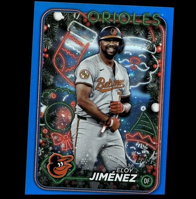 2024 Topps Holiday - Blue Metallic Glitter Eloy Jimenez #H196 - Image 1 of 2
