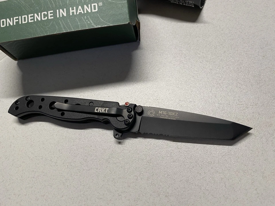 CRKT M16-10 Black Taschenmesser Klappmesser Einsatzmesser Taktisch ✔️ 01CR1610KS - Bild 1 von 4