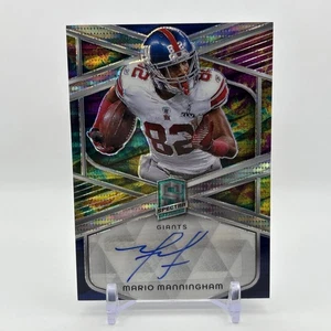MARIO MANNINGHAM 2024 SPECTRA AUTOGRAPH CELESTIAL PRIZM GIANTS AUTO /75 - Picture 1 of 2