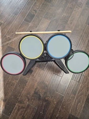 Nintendo Wii Wired Rockband Drum Set ONLY No Pedal Model 19092 Tested Black Rare - Image 1 of 4