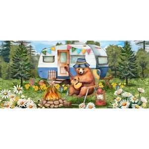 Briarwood Lane Camping Bear Mini Mat - Picture 1 of 3