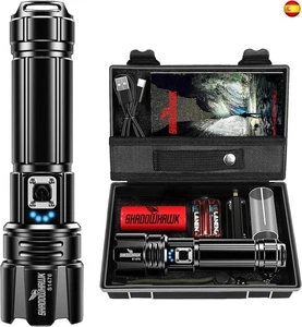 Shadowhawk Linternas LED Alta Potencia 500000 Lúmenes, Linterna LED Recargable  - Imagen 1 de 7