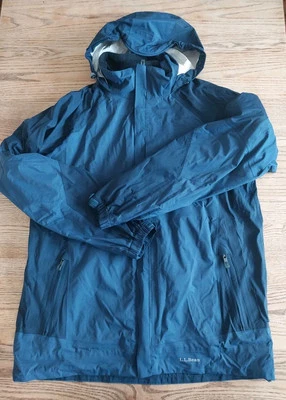LL Bean Weather Channel 3 In 1 Blue Hooded Zip Pockets Shell/Fleece Mens Sz LT - Image 1 of 4