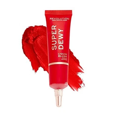 REVOLUTION SUPER DEWY LIQUID BLUSH 15ML TOTALLY BLUSHED - Image 1 of 2