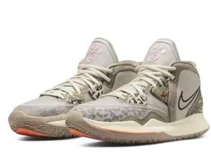 New 11 Nike Kyrie Infinity Basketball Leopard Camo Light Iron Ore CZ0204-006 Men - Picture 1 of 6