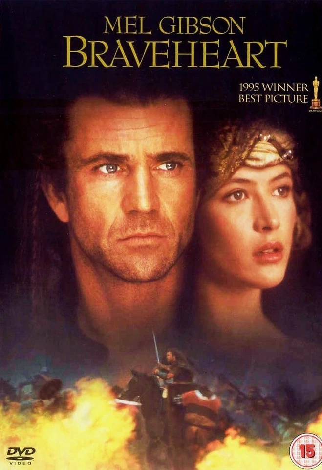 🆕BRAVEHEART (1995) (DVD 2004) RGN 2 BBFC 15 MEL GIBSON - Image 1 of 1