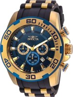Invicta Men's Watch Pro Diver Scuba Quartz Analog Chronograph Blue Dial 22341