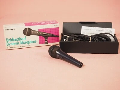 Optimus Unidirectional Dynamic Microphone Model #33-3018 EV C05 For Parts  - Image 1 of 4