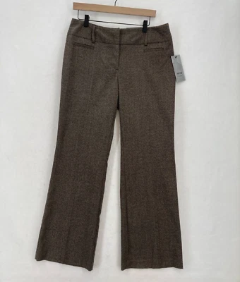 Apt. 9 Trouser Pants Women's 10 Modern Fit Brown Stretch Mid Rise Career Casual - Image 1 of 4