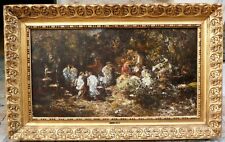 Réunion d'élégantes en sous bois par Adolphe MONTICELLI 1824-1886