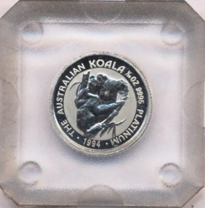 1/20 oz 5$ Australien Platinmünze Koala 1994 BU in Originalkapsel, Ko0529 - Picture 1 of 2