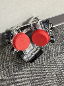 Mikuni 52mm Dual Bore Throttle Body Asm w/ Adapters - Picture 1 of 2