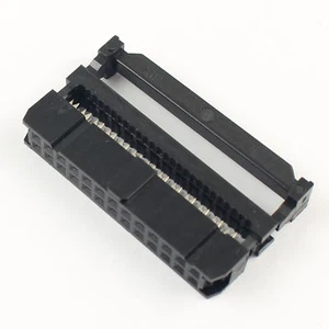 20 piezas negro 2,54 mm paso 2x13 pines 26 pines IDC hembra conector de cable de cabecera FC-26 - Imagen 1 de 4