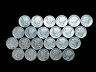 Lot of 23x 1916-1929 P,D, & S 10c Mercury Dimes -All Different Dates/ Mint Marks