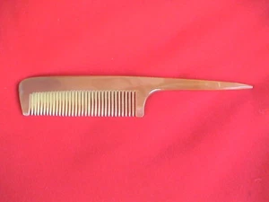 6.52" THICK STURDY RAT TAIL FINE TOOTHED OX HORN COMB - GOOD FOR MEN! - Picture 1 of 1