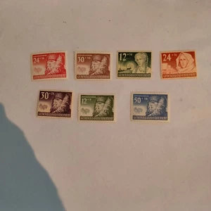 stamps Polska GENERALGOVERNMENT 1940 winter aid 7 stamps ming unhinged-m-3 - Picture 1 of 7