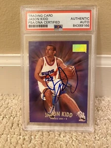 1997 Skybox Suns Mavericks Jason Kidd Signed Autograph Card PSA/DNA Authentic - Picture 1 of 1