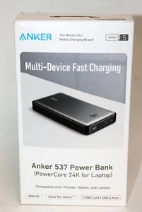 Anker 537 24,000mAh 65Watt Multi-Device Fast Charging Power Bank - Picture 1 of 4