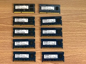 2GB RAM 1Rx8/1Rx8 PC3-10600/12800S Laptop Memory LOT of 10 - Picture 1 of 1