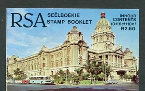SOUTH AFRICA 1987 FLOOD RELIEF OVERPRINT, BOOKLET Scott B12 COMPLETE, MNH - Picture 1 of 2