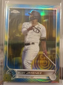 2022 Topps Rifrattore di impulsi sonico cromato Eloy Jimenez blu/giallo /75 - Foto 1 di 1