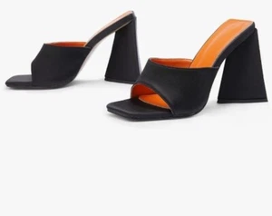 Womens Fashion Summer Peep Toe Slippers Pumps High Heels Sexy Mules Sandals Size - Picture 1 of 3