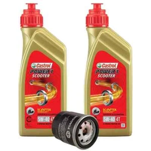 KIT TAGLIANDO 2L CASTROL 5W40 + FILTRO PIAGGIO Beverly 300 HPE E5 2021-2022 - Bild 1 von 1