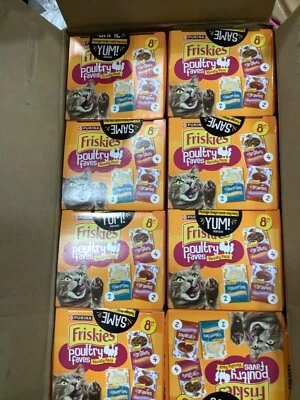 Purina Friskies Poultry Faves Variety Pack Cat Food 8ct. 01/2026 Lot of 8 64ct - Image 1 of 4