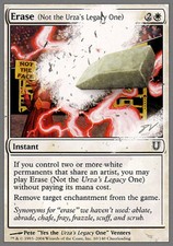 Erase (Not the Urza's Legacy One) ~ Near Mint Unhinged MTG Magic UltimateMTG Whi