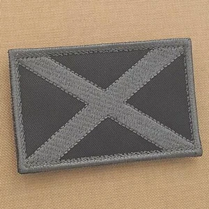 Alabama Flagge 2x3 25 Blackout gedämpft bestickt Schottland Militär Haken Patch - Bild 1 von 2