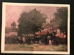 AK UNGEBRAUCHT CLAUDE MONET (1840-1926) DER VIERZEHNTE JULI - PRIVATSAMMLUNG - Bild 1 von 3
