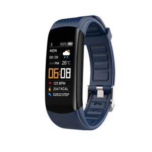 C5S Dark Blue Smart Watch Bracelet Heart Rate Blood Pressure Fitness Monitor - Picture 1 of 5