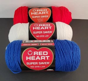 Set Red Heart Super Spargarn - 3 Blautöne - Acryl - 4-fädig - neu und gebraucht - Bild 1 von 6