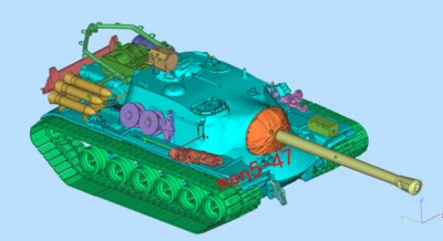 3D Printing 1/72 Tank Game T110E3 Tank Destroyer Unpainted Model Kit - Image 1 of 4