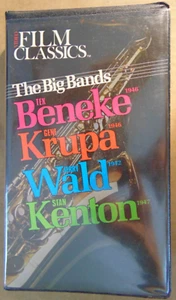 VHS Tape Kartes Swingtime Video Film Classics - Big Bands, Beneke, Krupa, Kenton - Imagen 1 de 4