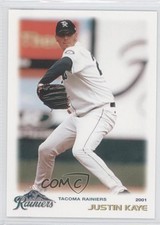 2001 Grandstand Tacoma Rainiers Justin Kaye #25 Rookie RC
