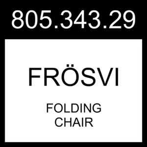 IKEA FROSVI FRÖSVI Folding Chair White 805.343.29 - Picture 1 of 1