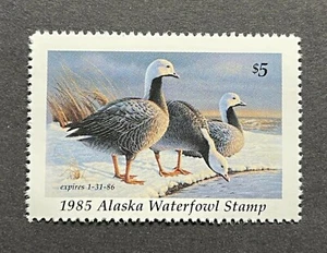 WTDstamps - 1985 ALASKA - State Duck Stamp - Mint OG NH - Picture 1 of 2