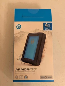 G-Technology Armor-ATD 4TB External Rugged Hard Drive 0G10435-1 - Photo 1/5
