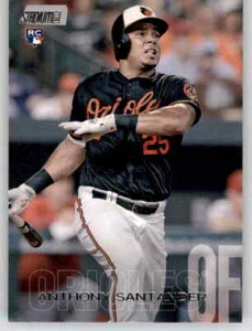 2018 Stadium Club Anthony Santander Rookie RC Insert MLB PWE Orioles #216 - Picture 1 of 2