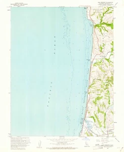 San Gregorio, CA, Topographic Map, 1961, USGS – Premium Matte Print – Historic - Picture 1 of 1