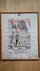 Raoul Dufy Poster - 215/300 - Les Nations Alliees pour le triomphe du droit ... - Picture 1 of 1