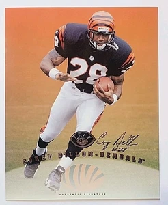 COREY DILLON 1997 LEAF SIGNED AUTOGRAPHED 8X10 PHOTO BENGALS AUTHENTIC 1 - Picture 1 of 2