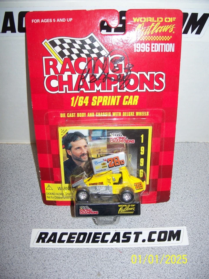 #28D Brad Doty 1/64 Bowers Pennzoil Racing Champions 1996 Sprint "autografiado" Foto 1 de 1