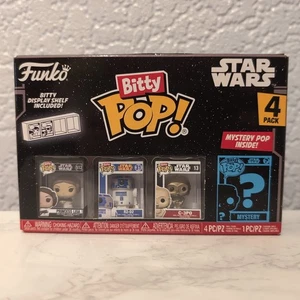 Funko Bitty POP! Star Wars 4-pack Vinyl Figures New - Princess Leia R2-D2 C-3PO - Picture 1 of 8