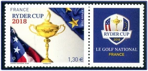2018 Frankreich Nr. 5245 ** Golf Ryder Cup Cup Cup mit Flaggen sehr guter Zustand, 2018 Flags MNH - Bild 1 von 1
