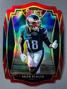 Jalen Reagor 2020 Panini Select Premier Level RC Red Prizm Die-Cut #168 Eagles - Bild 1 von 2