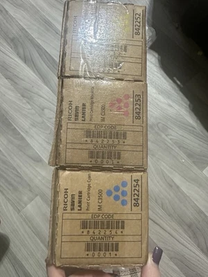 Toners Ricoh C3000 Cyan Magenta Yellow New Orginal Genuine Free Ship C3500 New - Image 1 of 4