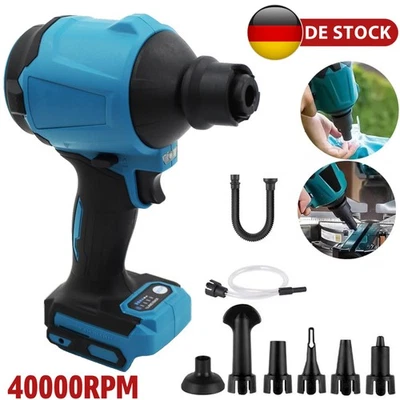 Bürstenloser Akku Luftpumpe Staubgebläse Blas Saug Funktion Für Makita 18V - Bild 1 von 4