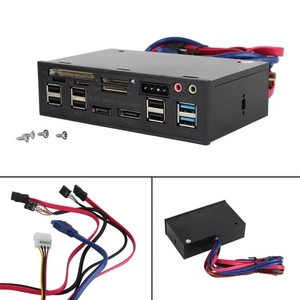 5.25" USB 3.0 SATA eSATA PC Front Panel Media Armaturenbrett Card Reader - Bild 1 von 11